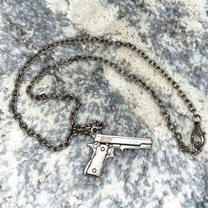 Hart & Huntington Tattoo Co. Gun Necklace